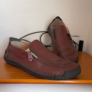 100% Caoutchouc Men's Leather Loafers Driving Shoes size 45EU 11US